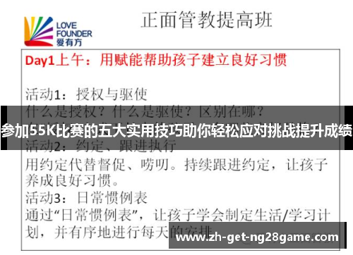 参加55K比赛的五大实用技巧助你轻松应对挑战提升成绩 参加55K比赛的五大实用技巧助你轻松应对挑战提升成绩