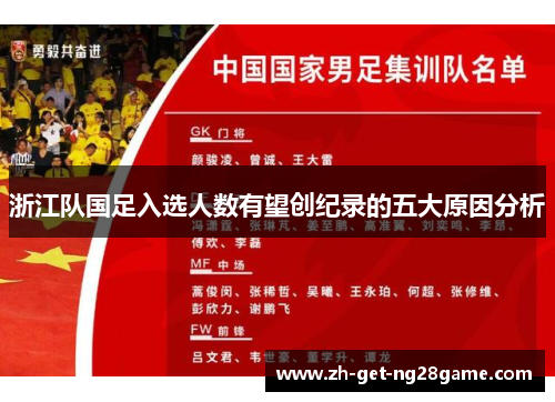 浙江队国足入选人数有望创纪录的五大原因分析